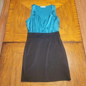 Forever 21 Black & Teal Mini Dress